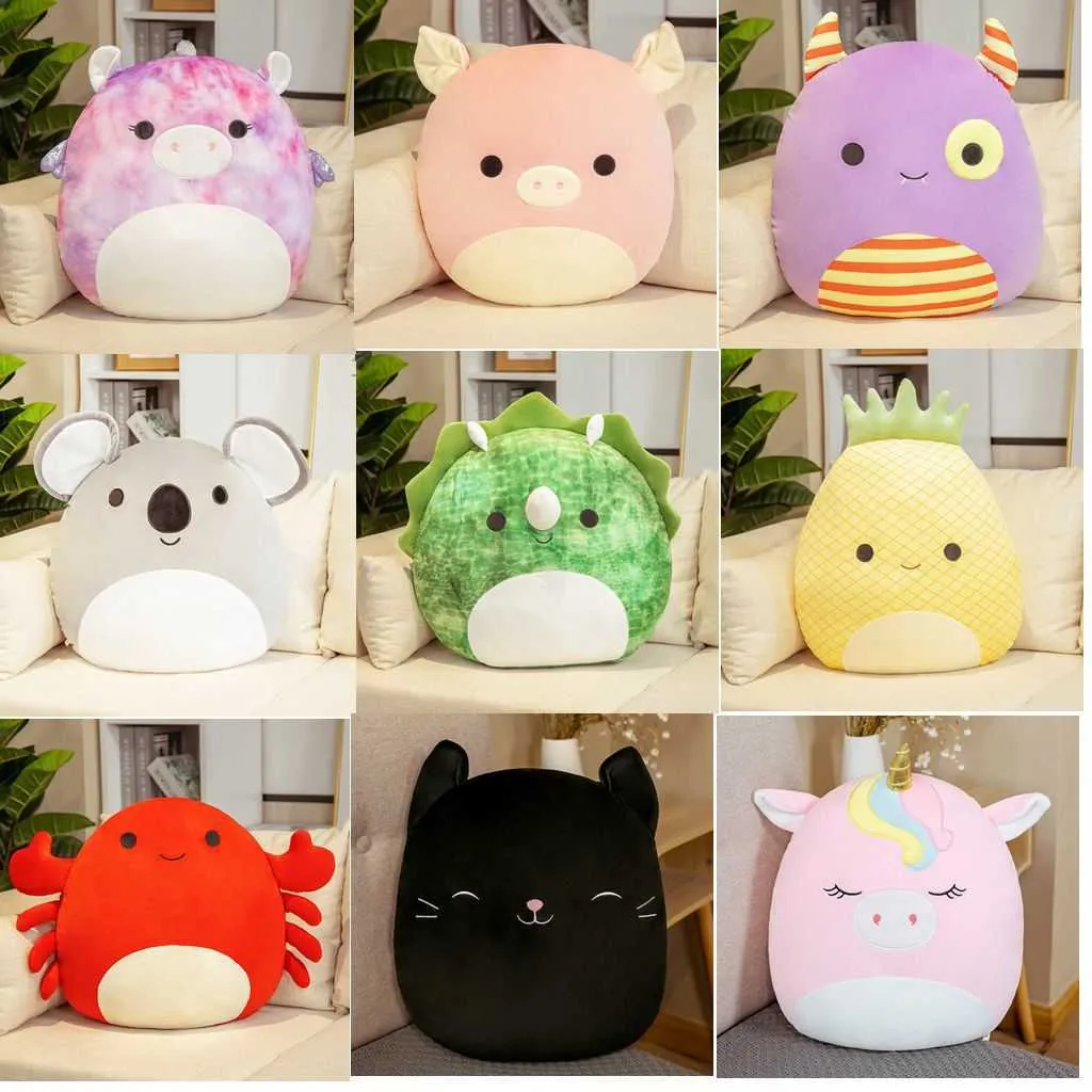 SquishMallow Plüschtier Dinosaurier Ananas Einhorn Gefüllte Tier 10inches  Plüschtier Puppe Weiche Lumbäre Rückenkissen Kissen Für Auto Home Von 9,59  €