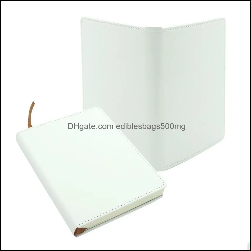 Notepads A6 Sublimation Journals with Double Sided Tape Thermal Transfer Notebook DIY White Blanks Faux sea shipping NHB8415