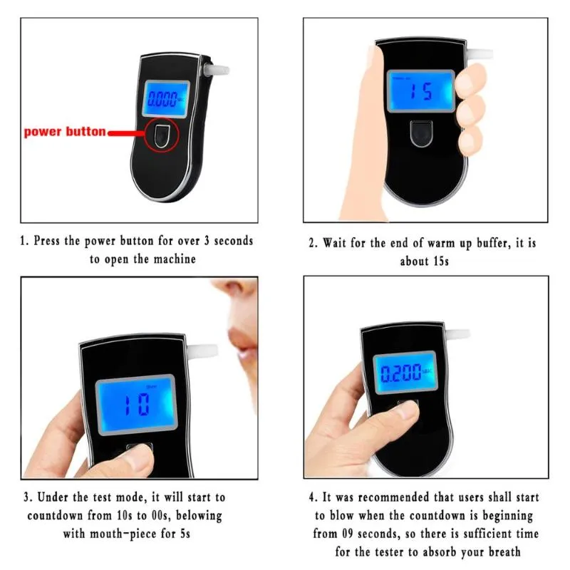 alcohol tester alkotester Breathalyzer alcohol testers at 818 ethylotest  Digital Detector Professional311A