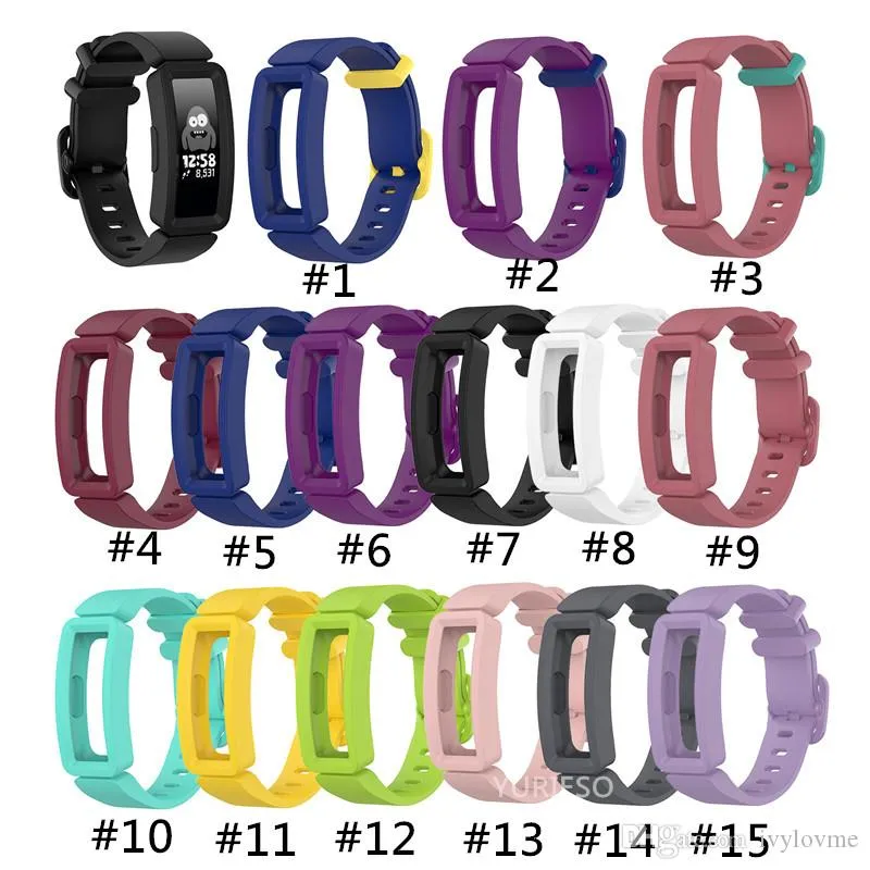 for Fitbit Ace 3/ Inspire 2 Breathable Silicone Sports Bracelet Band Soft  Strap