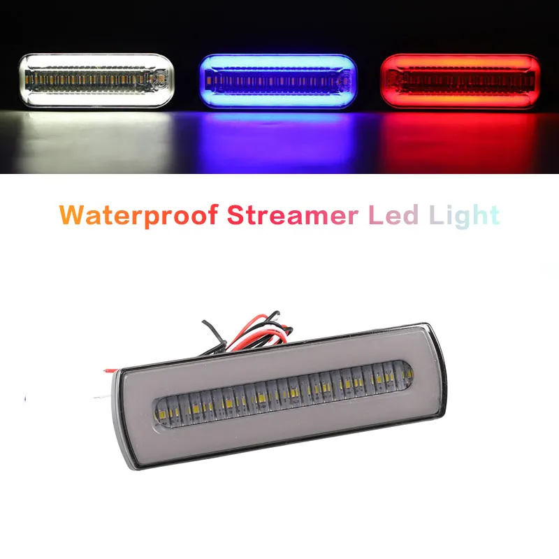 LED Car Streamer Waterproof Reversing Parking Steering Safety Signal driving light Universal 12V