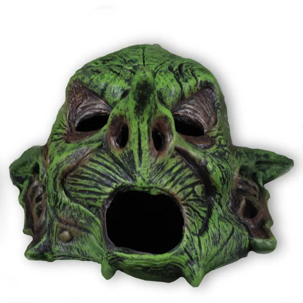 Halloween Maske - Leuchtend Grüne Alte Mann Latexmaske Für Kostümpartys & Gruselfeste