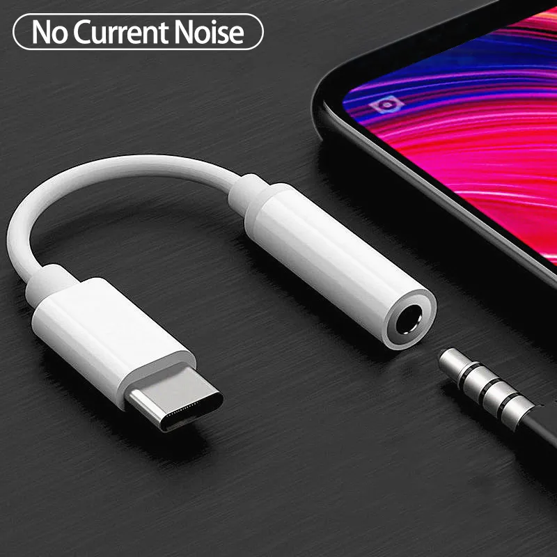 New Type C To 3.5 Jack Earphone Cable USB To 3.5mm AUX Headphones