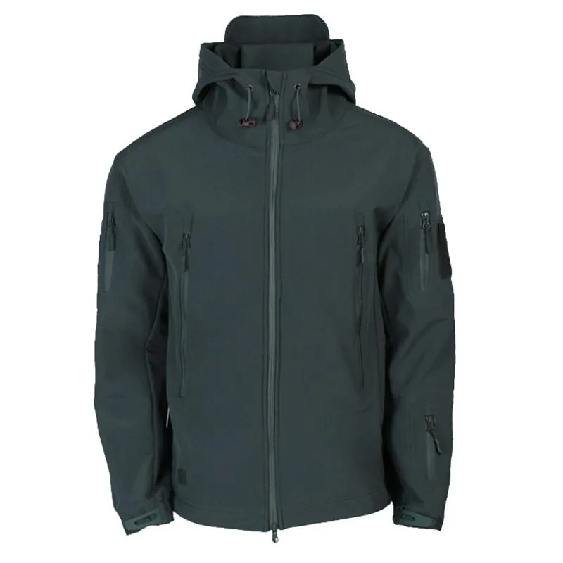 Men's Jackets Autumn Winter Outdoor Jacket Fleece Windproof And Waterproof Thin Hooded Hiking Moutain Snowboarding Coat