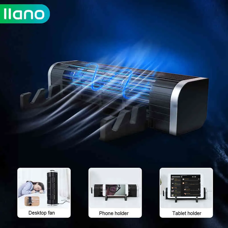 Llano Gaming RGB Pad Standı Fan Ayarlanabilir Hız CPU Grafik Kartları Dizüstü Soğutma Pedleri Baz Dizüstü Soğutucu