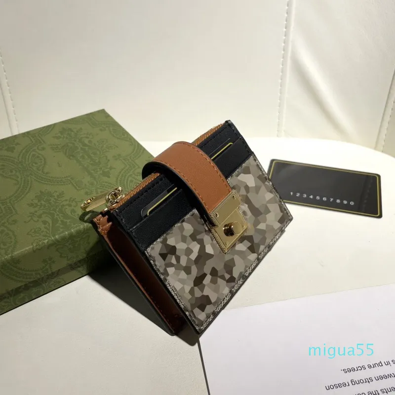 Petit portefeuille multifonction porte-carte 12x8cm, paquet en cuir à la mode
