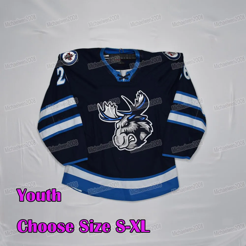 DHgate Manitoba Moose Custom Hockey Jersey Official 2024 AHL Austin Poganski Leon Gawanke David Gustafsson Ville Heinola Jeff Malott Cole Maier Thomas Sports Outdoors