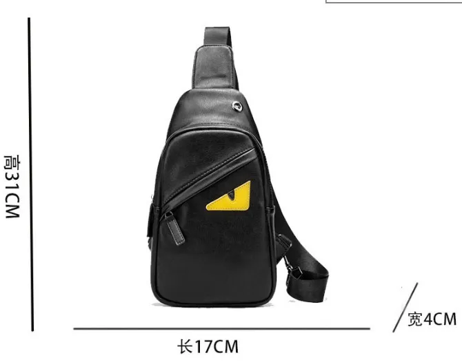 Luxury Mens Leather Sling Bag Designer Shoulder Bag For Casual