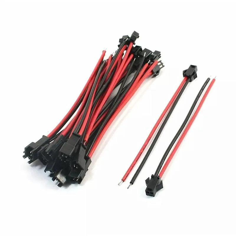 5-100 par JST SM złącze 2pin / 3pin / 4pin 5pin Zestaw mężczyzn i samicy 2 3 4 5 Pin Pigtail Pigtail Wtyczka do paska LED