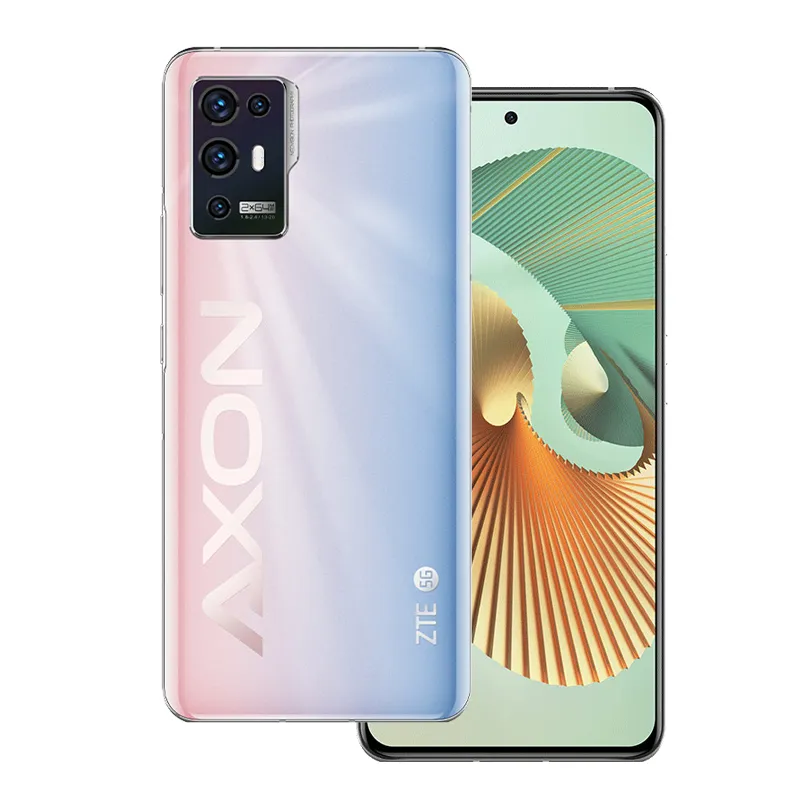 Оригинальный ZTE AXON 30 PRO 5G мобильный телефон 8 ГБ RAM 256GB ROM Snapdragon 888 OCTA CORE 64.0MP Android 6,67 дюйма AMOLED Полноэкранный отпечаток пальцев ID Face NFC Smart Cellphone