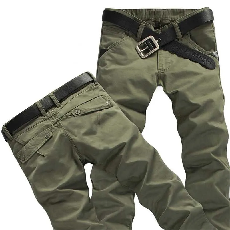 Summer winter elasticity Mens Rugged Cargo Pants Silm Fit Milltary Army Overalls Pants Tactical Casual Trousers 38 211112