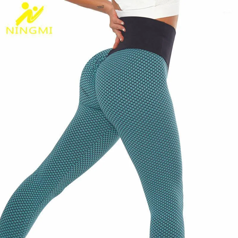 Outfit Yoga Strój Ningmi Kobiety Siłownia Spodnie z Haczykami Sport Hip Hafting Stretty High Waist Ćwiczenia Trening Trening Legginsy Acedwear