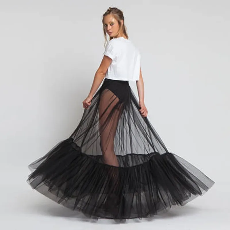Jupe en faux cuir non doublée - coloris NOIR - Armand Thiery