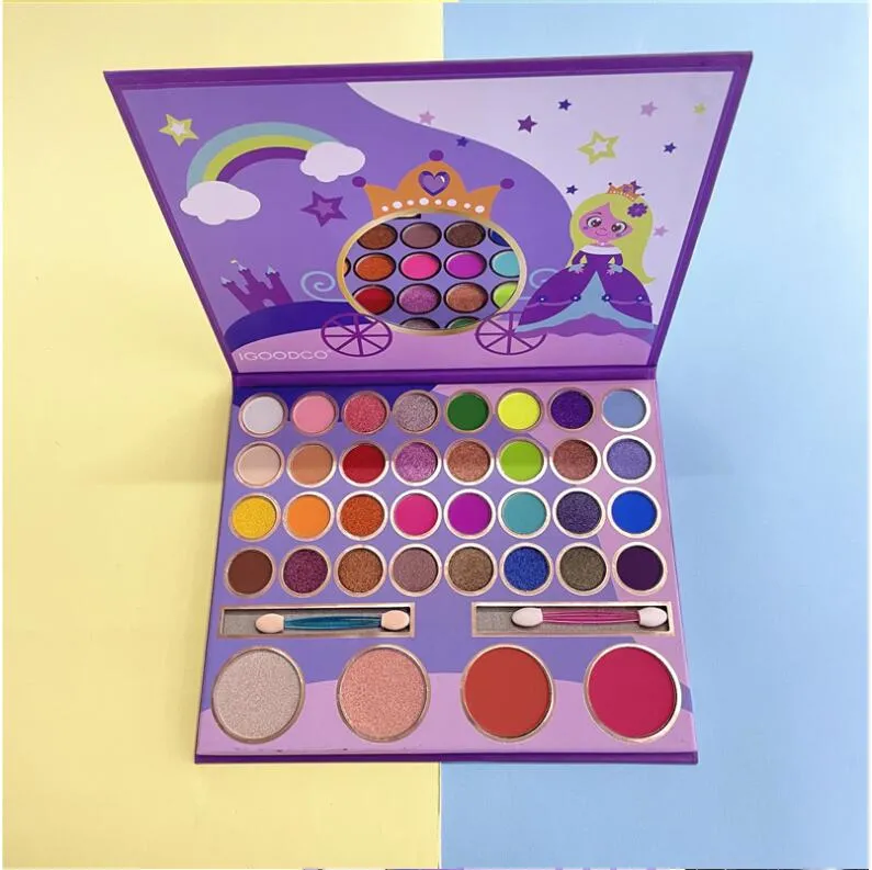 Profissional Princesa dos desenhos animados tudo em um divertimento paleta de sombra de olho de maquiagem, edição de férias kyshadow e aniversário bronze bronze shimmer fosco deserto crepúsculo sombra