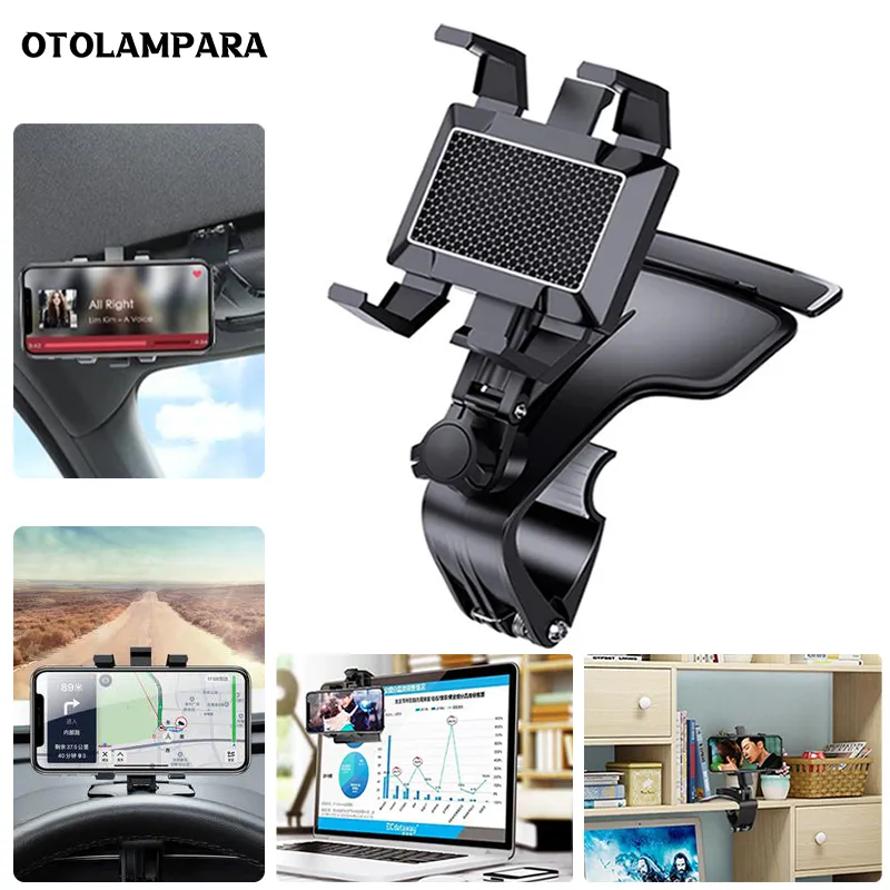 Car Phone Holder Dashboard Intelligentphone Holders 1200 Degree Mobile Phones Bracket Rearview Mirror GPS Navigation Brackets for Cars