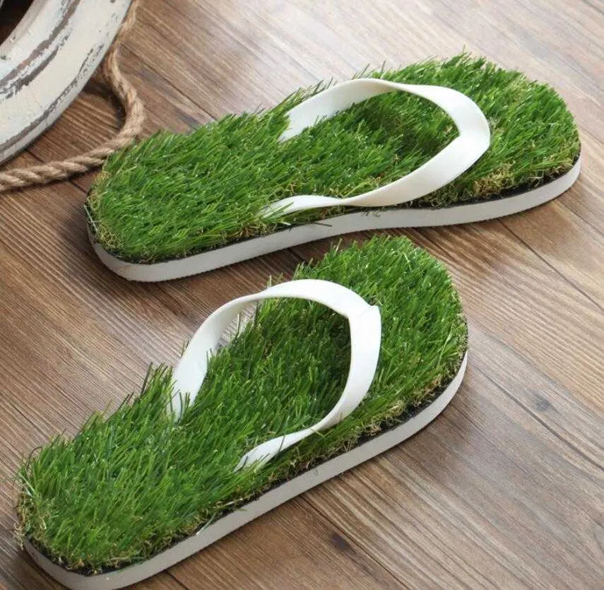 Sunny hommes chaussures tongs herbe sandales pantoufles de plage pantoufles de bain de pelouse 210908