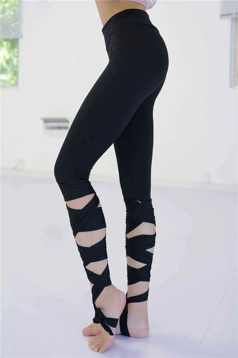 High Waist Ballerina Yoga Spandex With Side Cross Straps For Women P1612 H1221 From Mengyang10 11.96 DHgate.Com