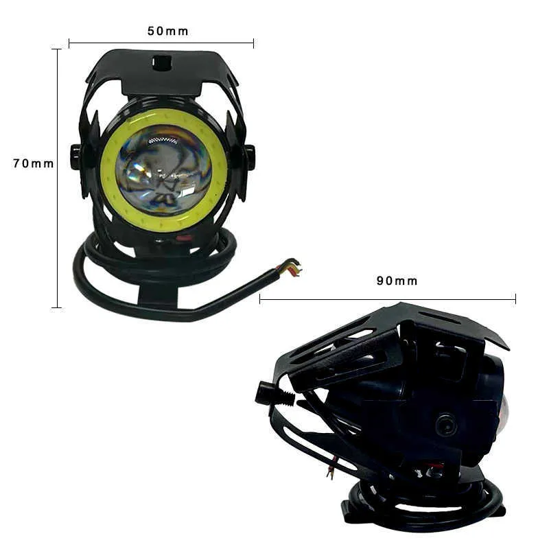 Moped LED Scheinwerfer 165mm schwarz Angel Eye kaufen?