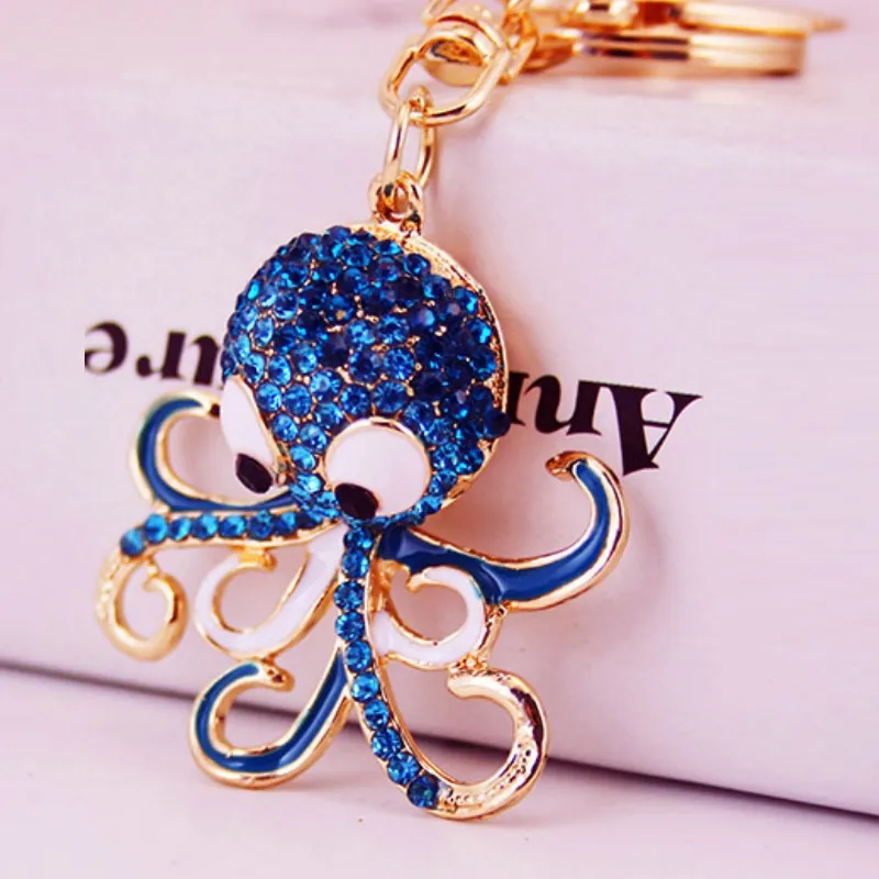 Bling bling cristal polvo chaveiro suporte metal chaveiro moda pequeno polvo keyring charme saco auto pingente presente