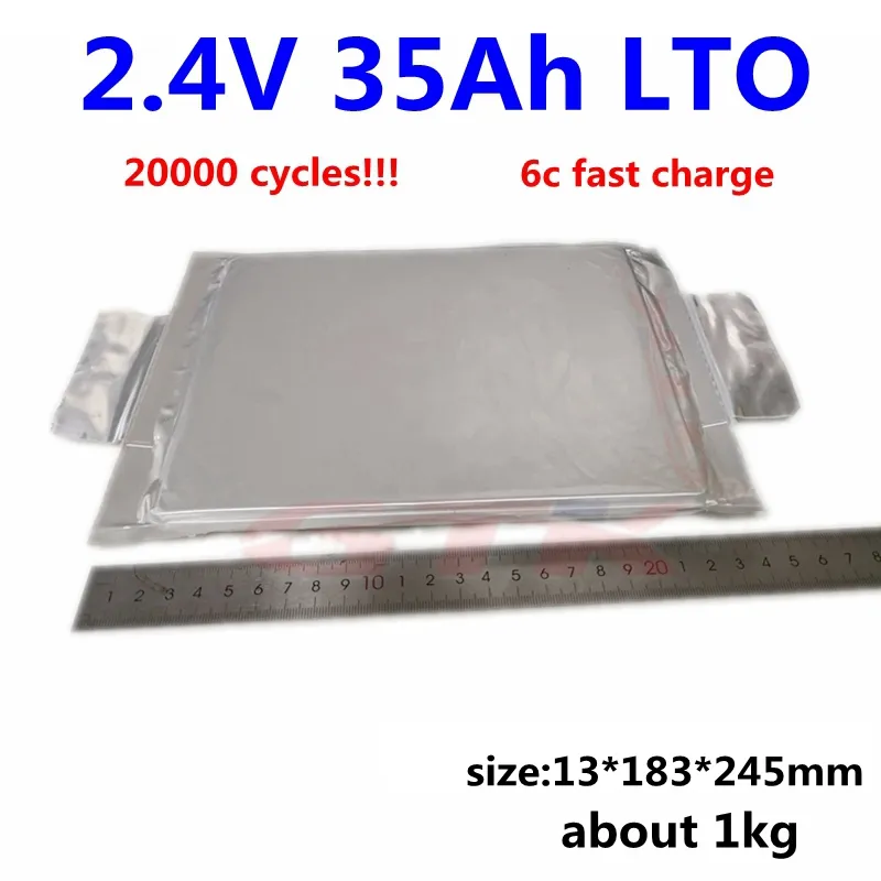 GTK Ny ankomst 2.4V 35AH Batteri 15C urladdning 2.3V litiumtitanatceller 12V 24V EIKE SCOOTER 12V 24V 48V LTO BATETRY PACK