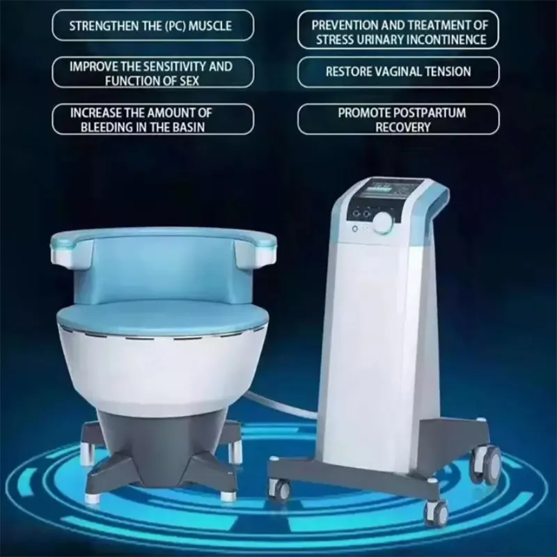 2022 Fabriksförsäljning Säker och icke-invasiv behandla urininkontinens Pelvic Floor Stimuleringsbehandling Body Massage Chair