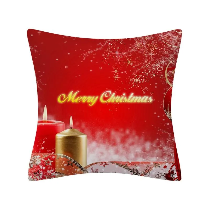 Coussin / Oreiller décoratif Cas de Noël Glitter Polyester Canapé Coussin Coussin Décorations de décoration pour Funda Cojin Coussin