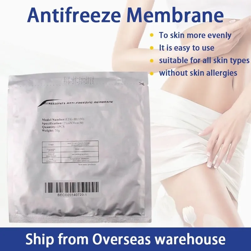 Outros equipamentos de beleza Membranas anticongelantes anticongelantes Membranas de congelamento Antifreezing Membrane Pad para máquina congelada de gordura
