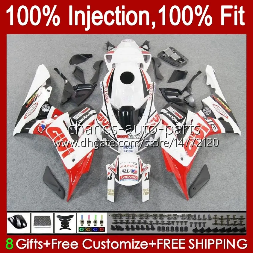 Kit de carrosserie OEM pour HONDA CBR Blanc rouge blk 1000 CC RR 1000RR 2006-2007 Carrosserie 59No.124 CBR1000-RR 1000CC 2006 2007 CBR1000 RR CBR1000RR 06 07 Carénages de moulage par injection