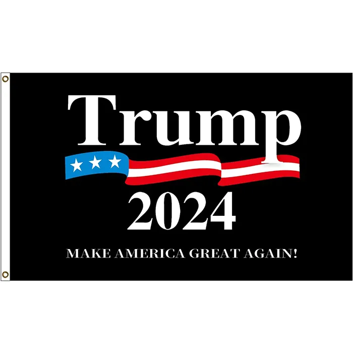 Les drapeaux Trump 2024 personnalisés 3x5 font de grands drapeaux américains à nouveau pour décorer la décoration de jardin