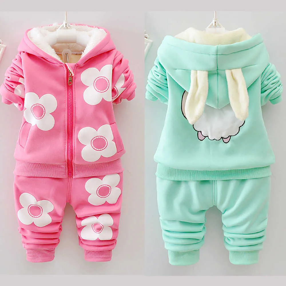 New Spring Autumn Baby Fashion Clothes Kid Boys Girls t Shirt Pants 2pcs/sets Children Infant Clothing Toddler Cotton Sportswear G1023