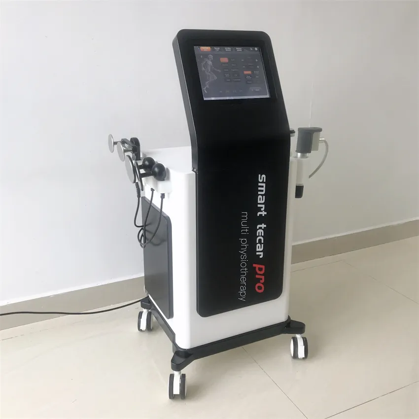 Machine de massage de santé, équipement de thérapie par diathéramie Tecar avec ondes de choc physiques pour la fasciite plantaire