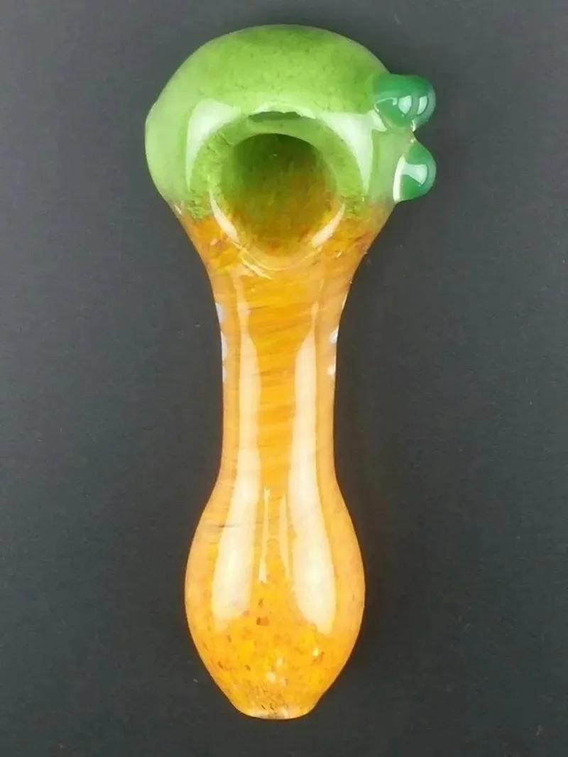 5Inch Long Colored Tobacco Glass Heady Hand Sked Rör Söt Tjock Röktillbehör Bubblers Rör för rökning