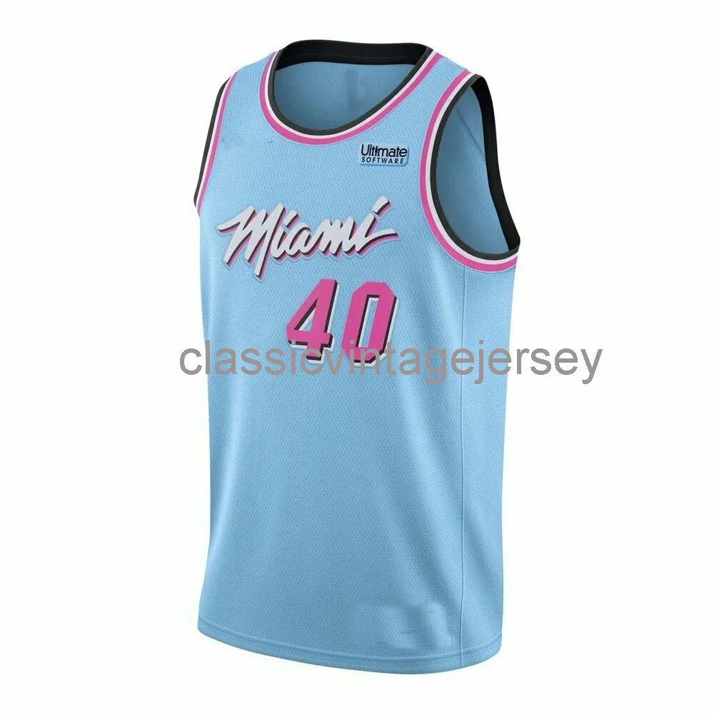 Custom udonis haslem #40 Blue swingman jersey costurou homens jovens xs-6xl ncAA