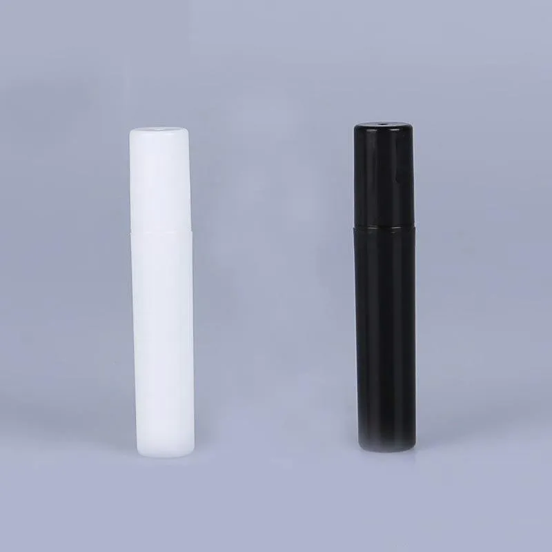 ファッション2ml 3ml 4ml 5mlの小型ポータブルトライアルパッケージプラスチック香水瓶のwthスプレーと空の香水テストチューブブラックホワイトR2021