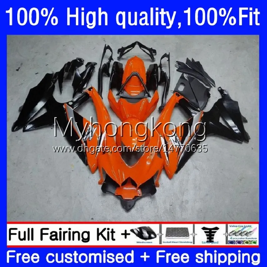 Injektionsformmissioner för Suzuki GSXR600 GSXR-750 750cc K8 GSXR750 08-10 22NO.19 GSXR Orange Svart 600 750 CC 600CC GSX-R600 08 09 10 GSXR-600 2008 2009 OEM Bodys