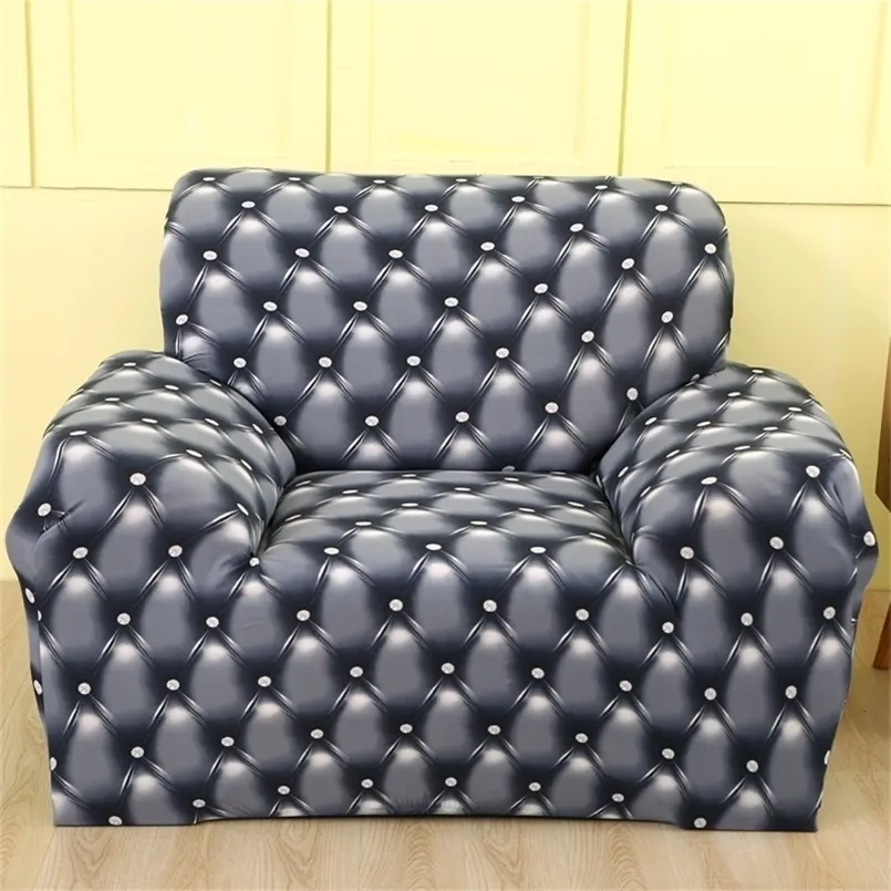 Sofa Cover Single Chair Slips Seat Decoratie Elastische Spandex voor Woonkamer Stretch Floral Gedrukt 220302