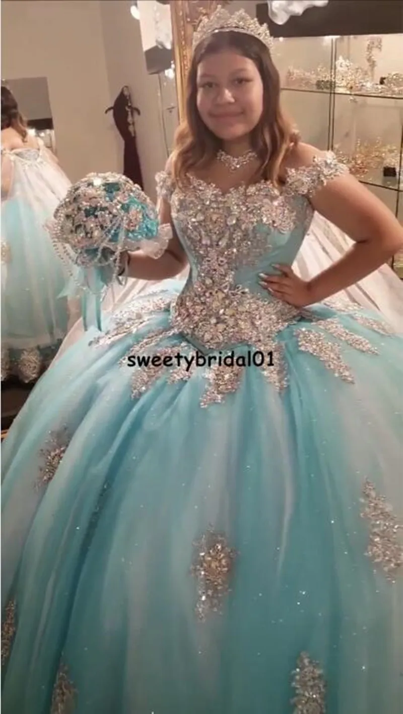 Elegantes vestidos De quinceañera azul con capa De encaje apliques con cuentas Vestido De corsé De 15 años falda hinchada dulce 16 Vestido De fiesta