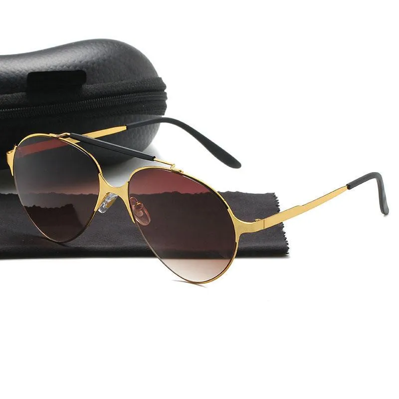 High Quality Womans Sunglasses Luxury Mens Sun glasses UV Protection men Designer eyeglass Gradient Metal hinge Fashion women spectacles with Original boxs 19