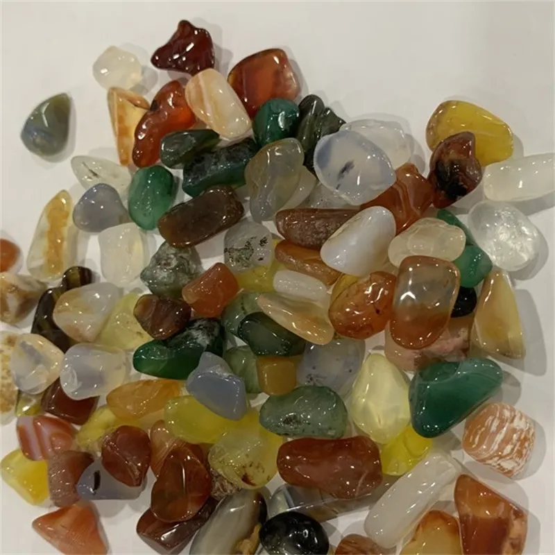 200g contas de pedra caídas e granel garganta rocha mista rocha minerals pedra de cristal para chakra cura ágata natural para dezembro 590 R2