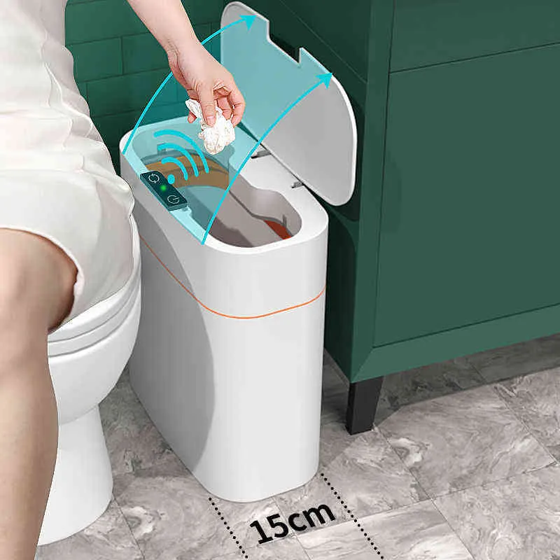 Pattumiera con sensore intelligente 15/18L, pattumiera Touchless intelligente impermeabile, bidone della spazzatura elettrico silenzioso per camera da letto, cucina, bagno – acquista a prezzi convenienti sul marketplace