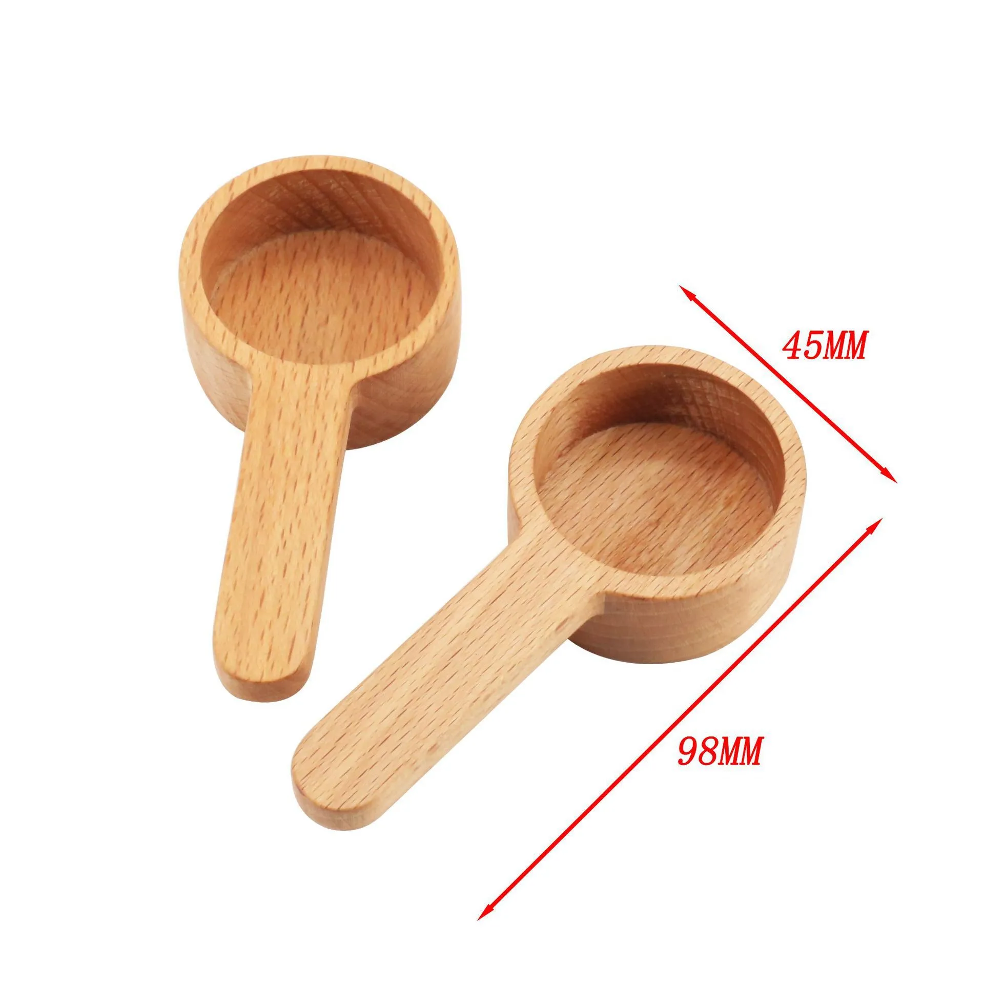 Wooden Coffee Scoop Measuring Spoon Black Walnut Wood Kitchen Scoop Measuring Spoon For Sugar Powder Wholesale DH5860