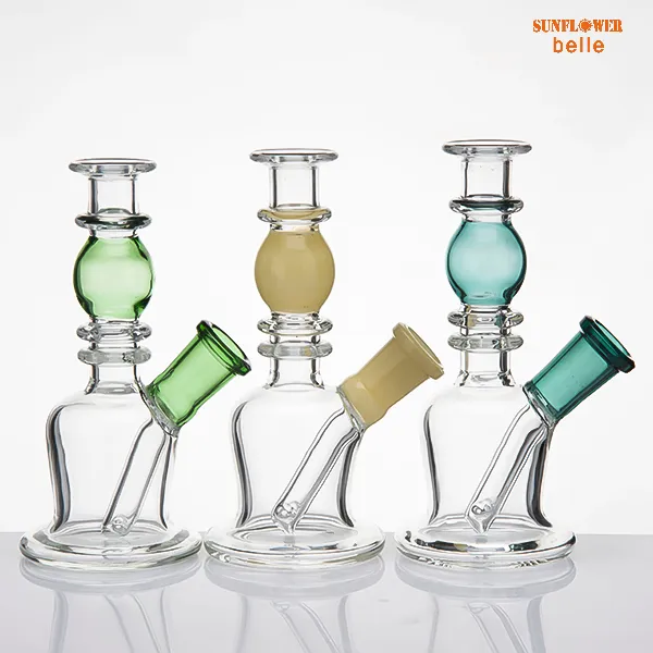 Palenie 5,1 cala Szklana Bong Water Rura Need Tube Rury Oil 14mm Dyfuzor PerColator Bubbler Gruby