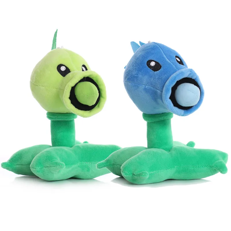 Plantes vs Zombies Peashooter peluche poupée en peluche avec pois 17 cm/6.7 pouces