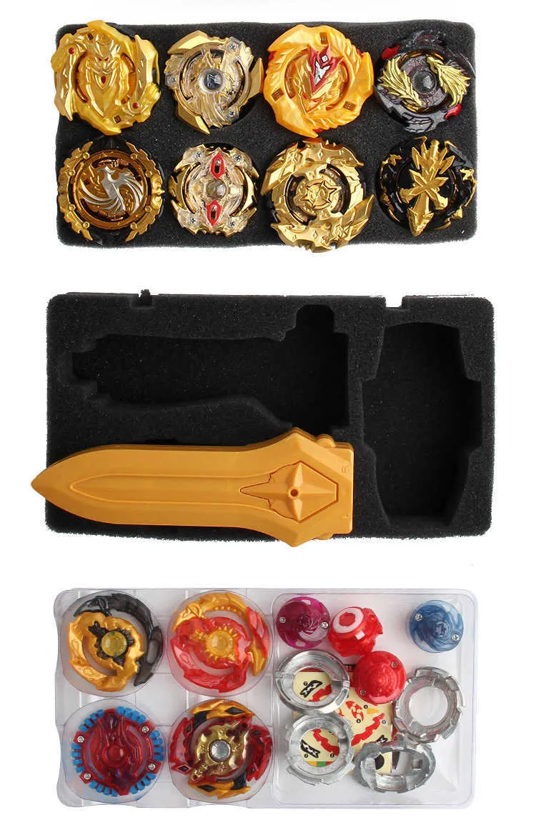 Latest Beyblade Burst bey Blade Toy Metal Funsion Bayblade Set Storage Box With Launcher Plastic Box Toys For Child's Gift