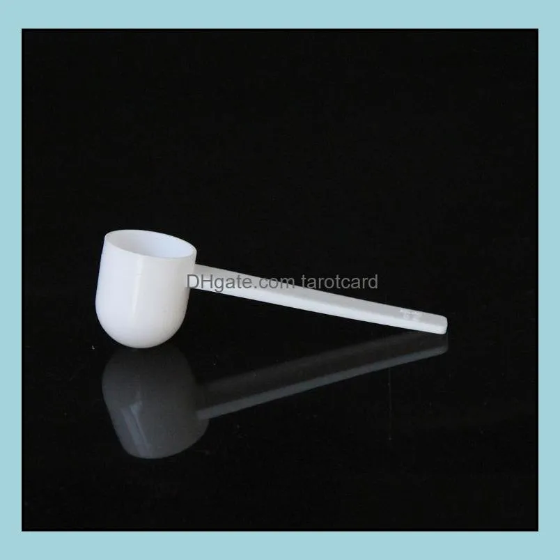 Fashion Professional White Plastic 5 Gram Scoops Spoons For Food Milk Washing Powder Medicine Measuring 8.5*2.6cm Wholesale