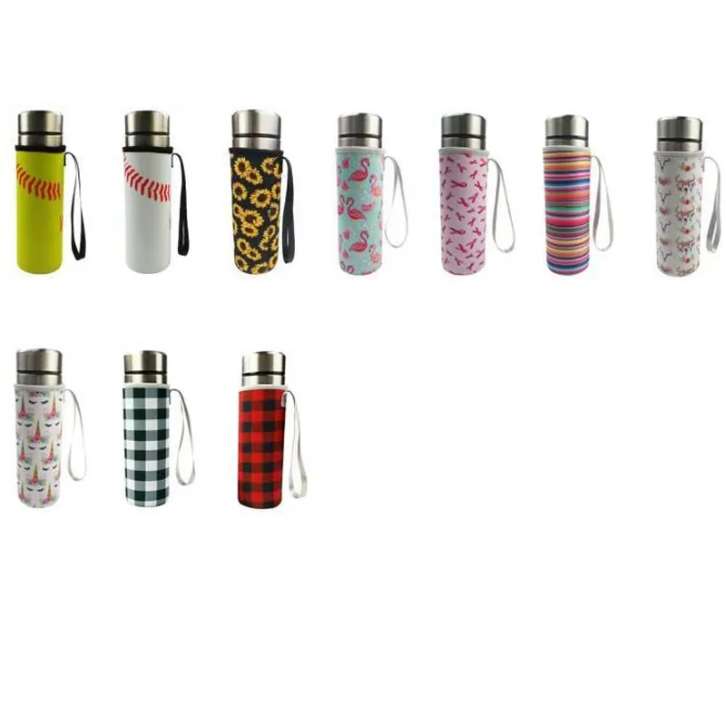 550ml Insulation Thermos Water Bottle with Cup Sleeve Cute