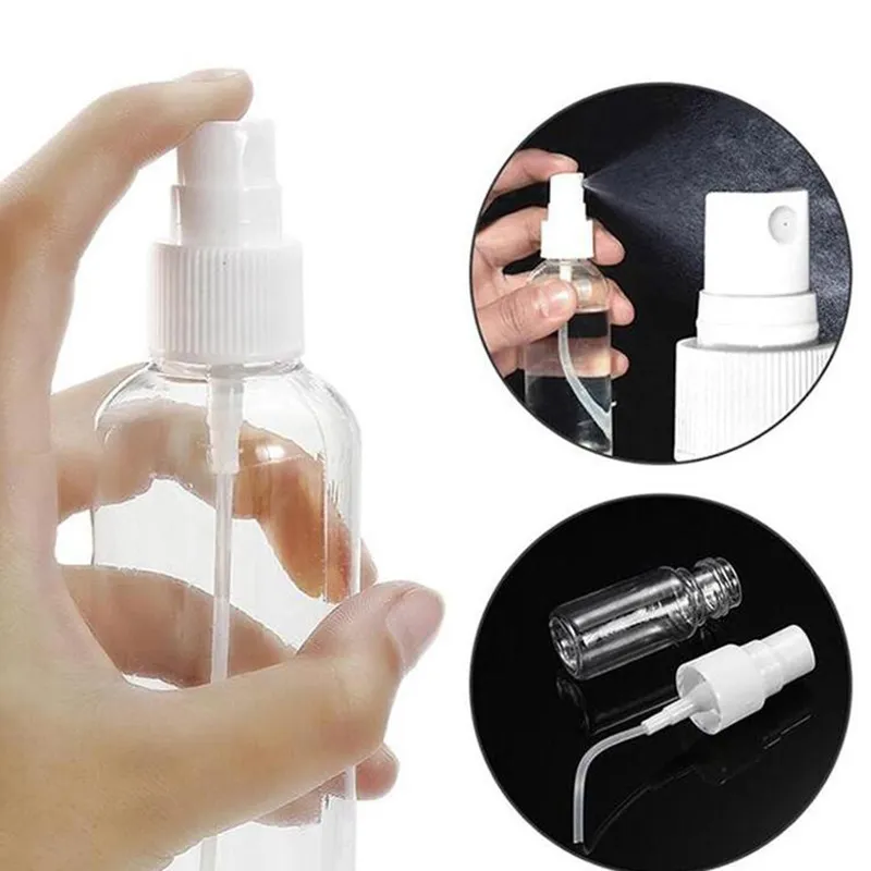 Wholesale Empty 120ml Clear PET Perfume Plastic Pump Spray Bottle 4OZ Sprayer Container With White Cap