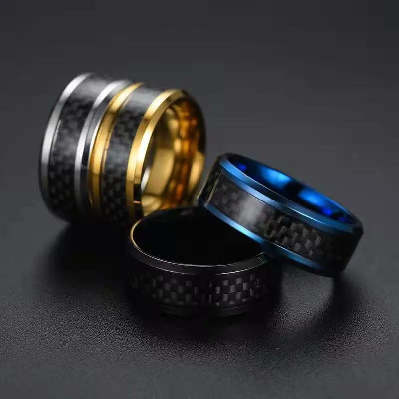 Anillos titanio y store fibra de carbono
