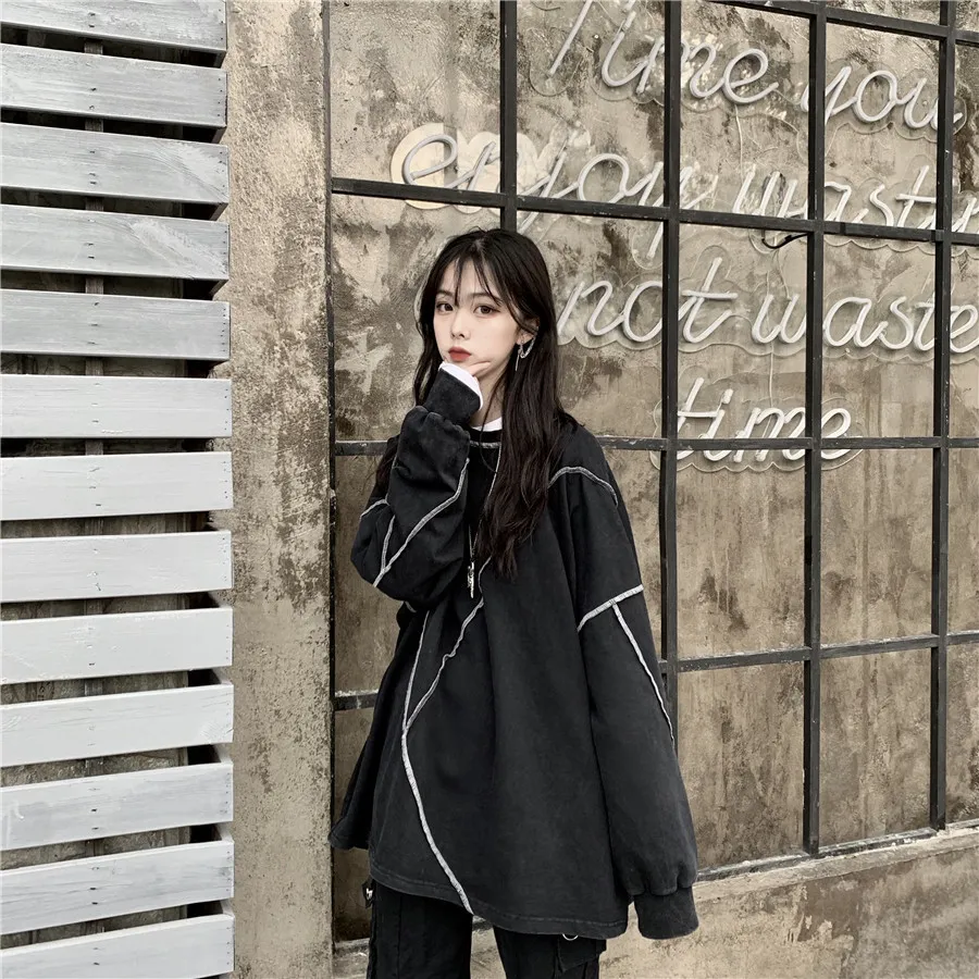 Korean Ulzzang Oversized Oversized Hoodie Women Harajuku Kpop