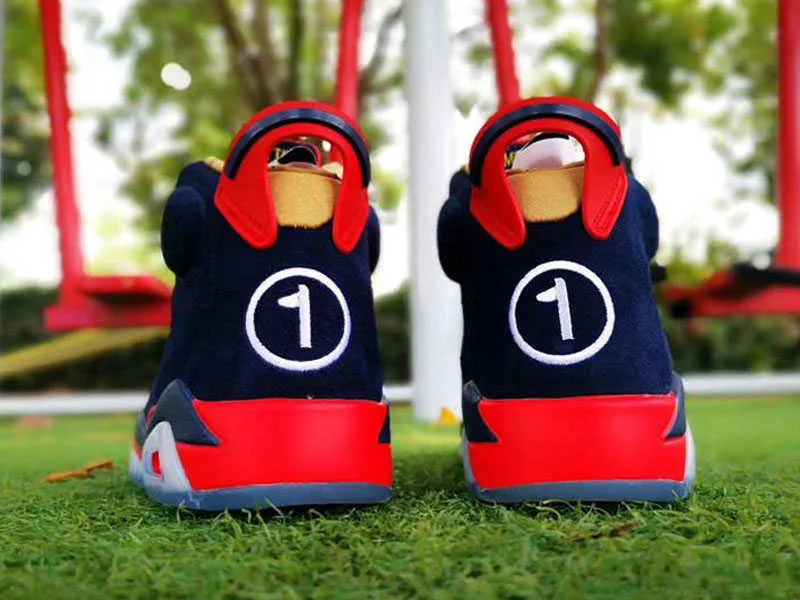 2019 New 6 VI DB Doernbecher low men basketball shoes 6s trainers sports dark blue sneakers outdoor TOP quality